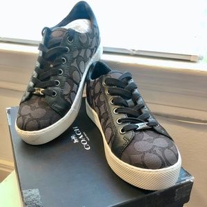 Coach Paddy Sneaker in Smoke-Coal/Black